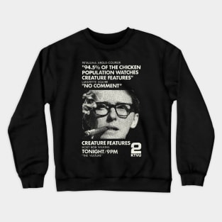 Bob Wilkins Horror Host Creature Feature Crewneck Sweatshirt